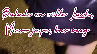 MILF Shown off Outdoors with Vibrating Sex Toys Without Panties