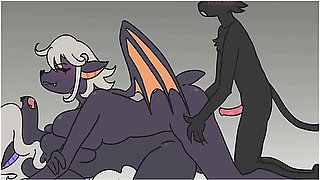 Car Toon In Halloween Threesome (furry Hentai Animation)