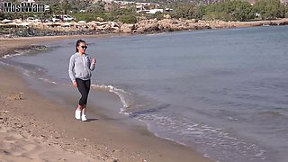 Wet Workout at the Beach