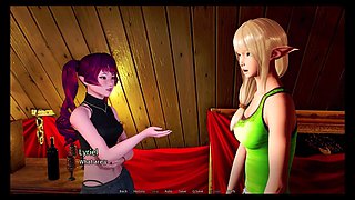 Wet anime scene with rectal action and a deep cumshot