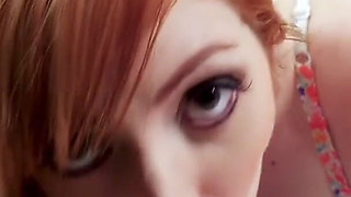 Smoking hot redhead Lauren Phillips bonds up with her stepson