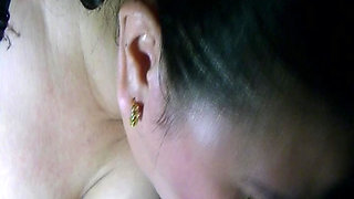 Beautiful Hot Big Tits Wife All Night Blowjob