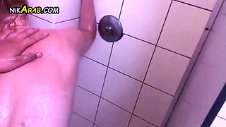 Blonde Wife Cheating in Bathroom with Her Arab Lover (translated)