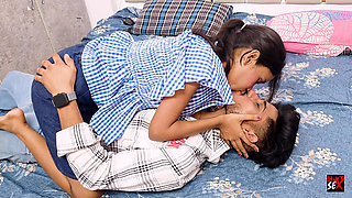 A Boy Invited His Stepsister and Her Friend to His Hous and Had Sex with Both Hardcore Fucking Threesome Video