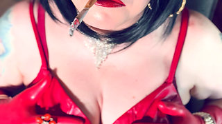 A Gloved Smoking Video From Tina Snua - Your Mistress Wants You To Watch Her Smoke In Leather & Latex Gloves