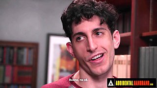 UNPLANNED GANGBANG - Naughty Gal Gangbanged By Classmates In Library FRENCH SUBTITLES - Ryan Driller
