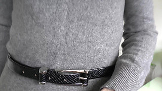 Belt Fitting in the Living Room, Part 3, Lady Victoria Valente