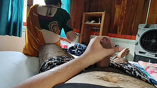Big Ass cute Desi Indian bhabhi Changing Dress Infront of Her Stepbrother's Ass and Rough sex