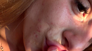 JOI Instructions with Lots of Saliva I Hold My Pussy Open Blonde 18 Year Old with Big Tits Tattoos and Hairy Pussy