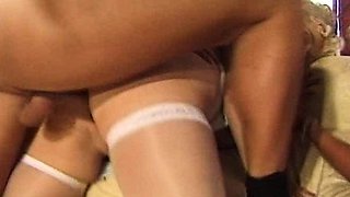 Blonde Chikita shows off her big boobs and bush