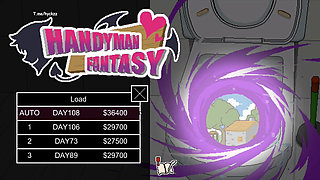 Hentai Game - Handyman Fantary - Fucking the Succubus and Bar Waitress H Scenes