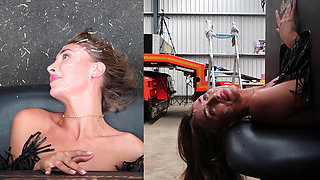 Lily Phillips Gets Destroyed by Me and the Boys in Gloryhole! (my First Time)