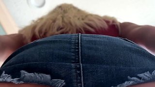 Amateur blondie solo anal masturbation