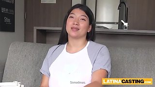 Amateur Latina With Big Tits Deep Throats Huge American Cock Rough Face Fuck