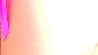 Brook with Pink Baby Doll and Black for Louisa Pose in Bed with Sexy Style