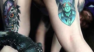 Busty amateur play wet body and masturbates toys on webcam