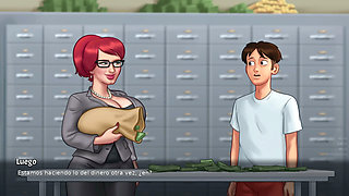All the scenes with teachers from the Summertime Saga