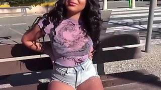 Smoking Hottie Brunette Banged by Huge Cock for Money: Blowjob, Doggy  Cowgirl Porn