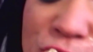 Filthy Slut Fucked Hard in Dungeon, Gloryhole and Intense Threesome with Facial