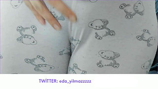 Cameltoe- Masturbation in Pajamas- Puffed Pussy- Turkish Porn