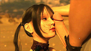 Asha Giving Me a Blowjob in Desert