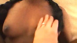 Glorious teenage with an amazing ebony arse gets large facial in black teen video