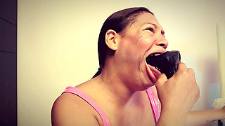 MY MOUTH IS PARADISE Deep throat wet as I show my wet pussy and my huge natural tits