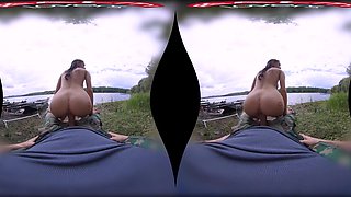 Nicole Love captivates with outdoor passionate fishing sultry ecstasy