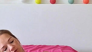 Blonde Cute MILF Playing with Toy Until She Cums Two Times in a Row