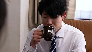 Asian girl blowjob fingered and titty fucked