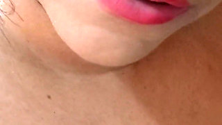 Bathroom Slut: My Sweaty Wife Shows off and Flashes Her Big Pussy While Cleaning!