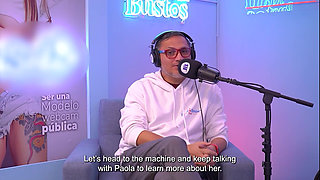 Busty Blonde Paolarivera Rides Fuck Machine, Reaching Multiple Orgasms and Begging to Keep Destroying Her Pussy.