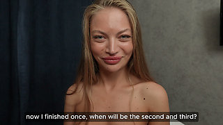 Classic Truth or Dare Game Ending! She Gets Cum All Over Her Tits