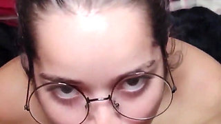 I Just Got Out of the Shower and White Moon Already Came Mouth to Dick to Get Cumshot