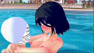 Ryuko Matoi Sex on the Pool