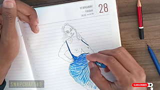 Komal was with the teacher for the exam but her mood changed.