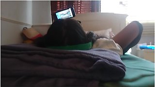 Wet Horny Student Cums From School Watching Porn