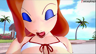 Jessica Rabbit get fucked in a pool