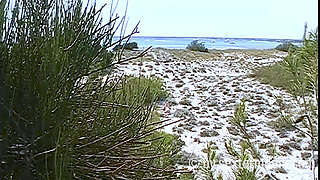 Sexy MILF Naked on the Nudist Beach