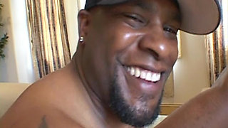 Interracial Threesome for a White Slut and Two Big Black Cocks