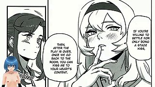 Futa anime action with Alichan Vtuber in a paradise match