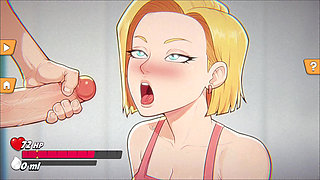 Android 18 Gears Deep - Android 18 Leaving Krillin Dry