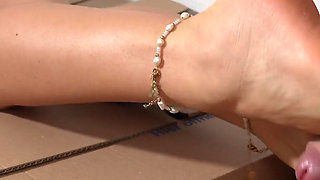 Electrician Seduced by a Housewife - Foot Worship & Footjob Fantasy