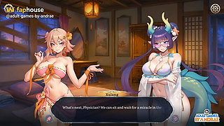 Harem Fantasy - Bikini Tales Dlc Gameplay Part 1: Xulang's Cowgirl Sex H-scene
