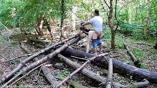 Barely Legal Teen Gets Fucked Hard in the Woods - Outdoor Sex