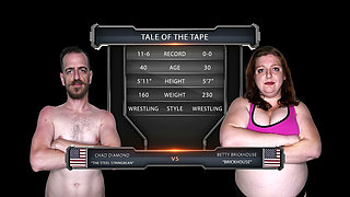 Betty Brickhouse Vs Chad Diamond Mixed Wrestling