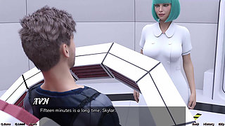 Stranded in Space - Vitiligo Girl Wants Cock in Her Mouth