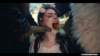 Maddie Wren Monster Fucked - Real Life Hentai Threesome