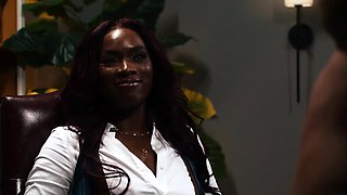 Sexy hot boss Ana Foxx disciplining her employee Lola Morena