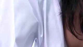 Best Asian MILF Scene-2 slim Busty Doctor Fucks Her Client in the Office